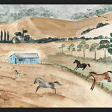 Cuadro Campo y caballos