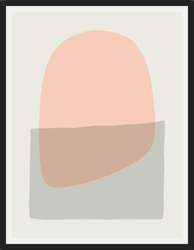 Cuadro Simple shapes in soft tones 6