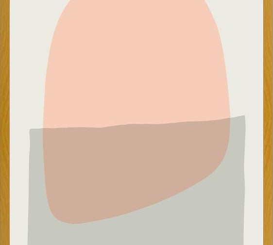 Cuadro Simple shapes in soft tones 6