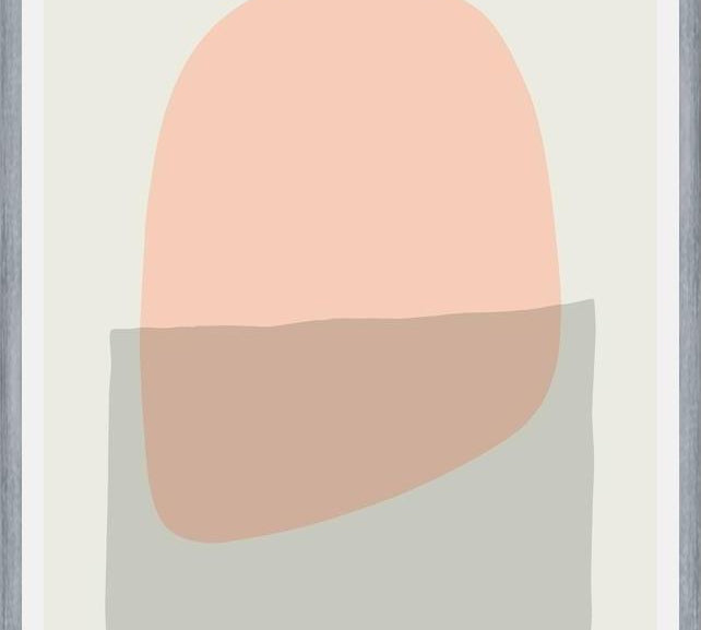 Cuadro Simple shapes in soft tones 6