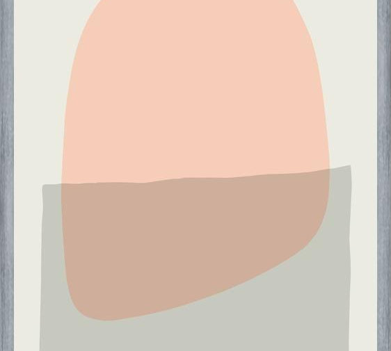 Cuadro Simple shapes in soft tones 6