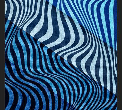 Cuadro Wild Stripes Blue
