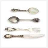 Cuadro cubiertos de plata