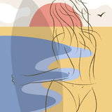 Canvas Beach Girl 11