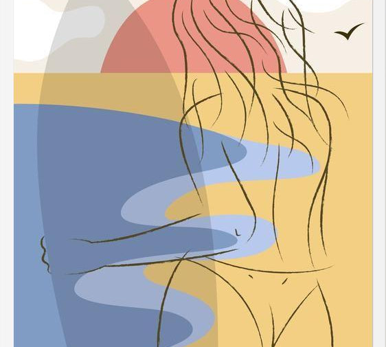 Cuadro Beach Girl 11