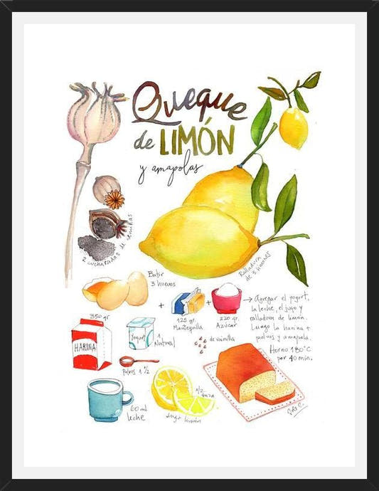 Cuadro Queque de Limón