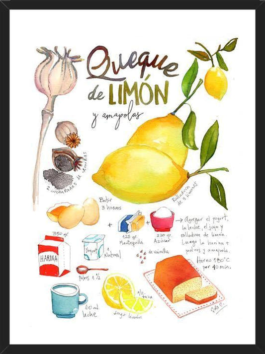 Cuadro Queque de Limón