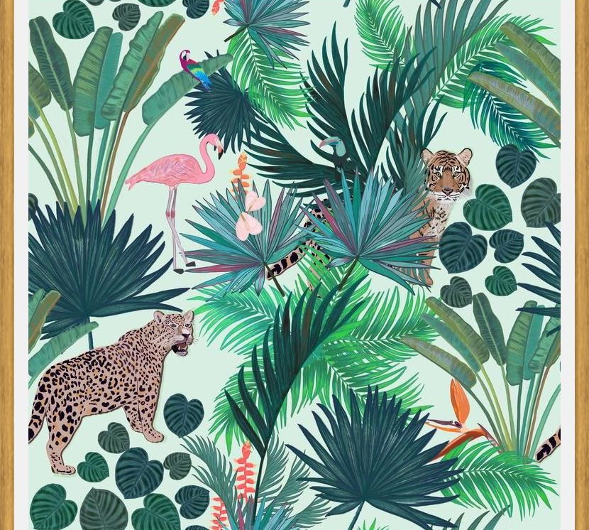 Cuadro Rain Forest and Tiger