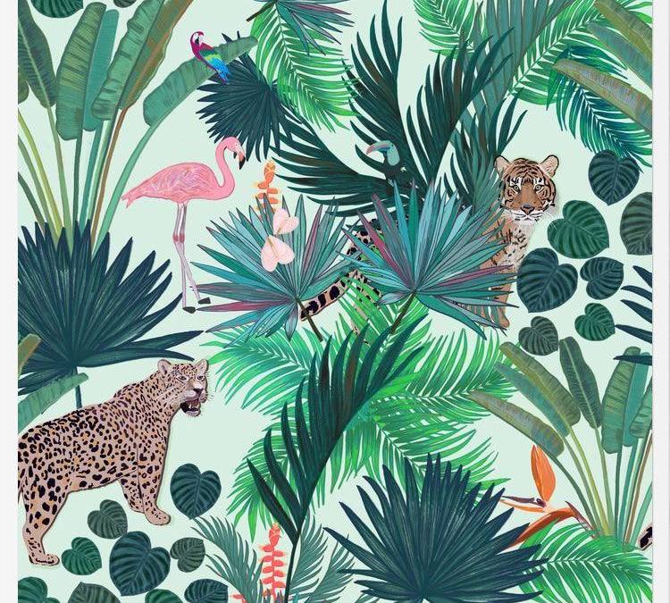 Cuadro Rain Forest and Tiger