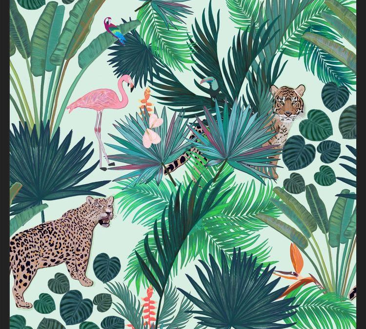 Cuadro Rain Forest and Tiger