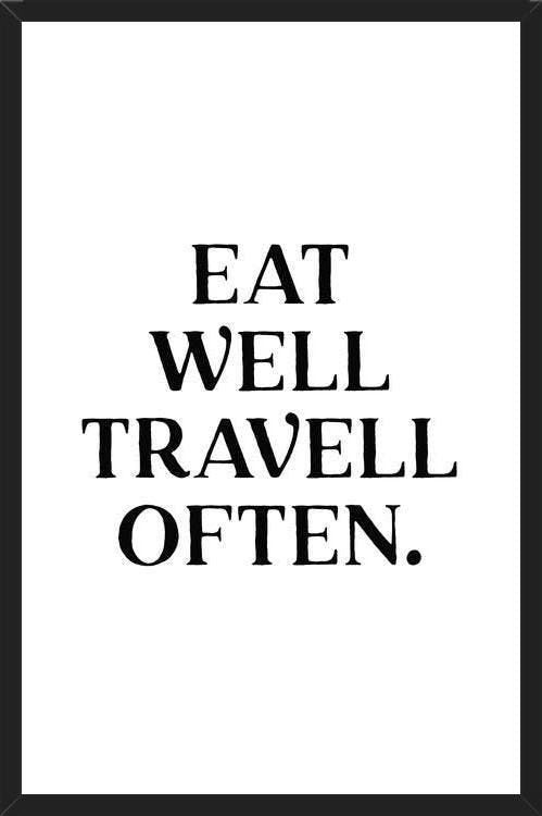 Cuadro Eat well travel often