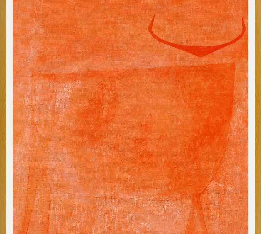 Cuadro Toro Naranja