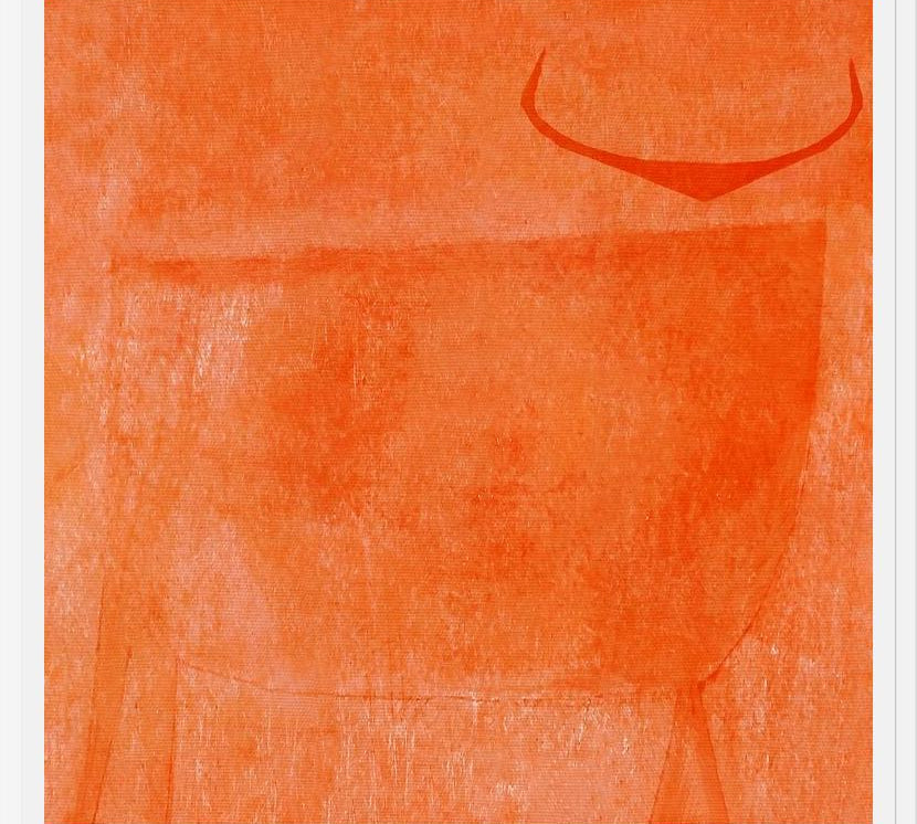 Cuadro Toro Naranja