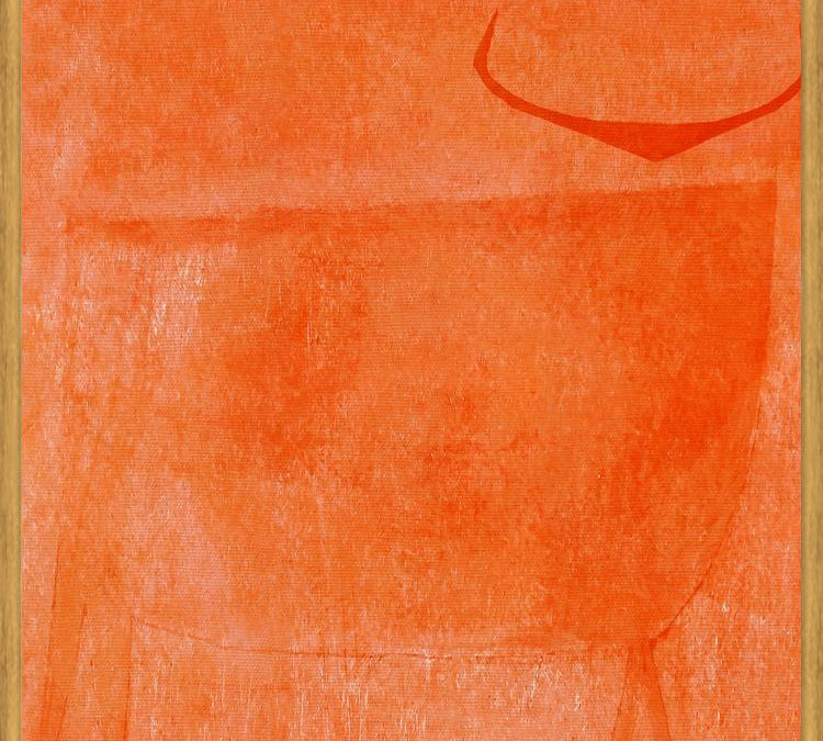Cuadro Toro Naranja