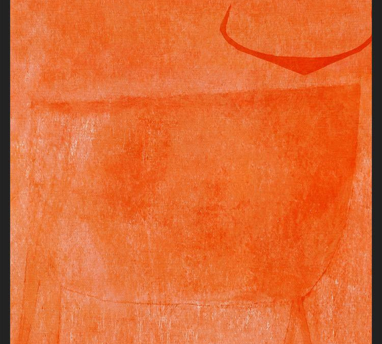 Cuadro Toro Naranja