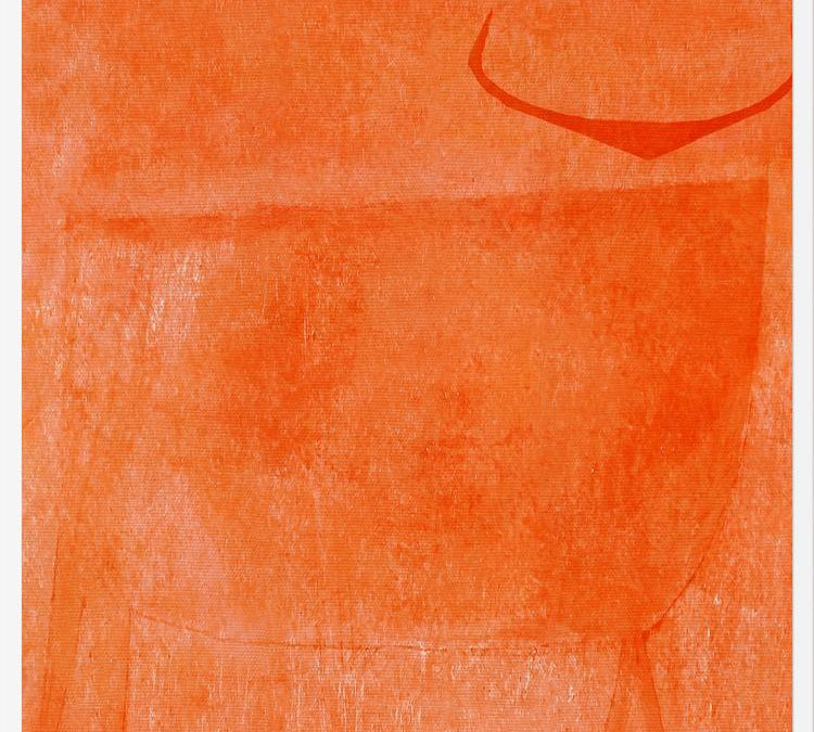 Cuadro Toro Naranja