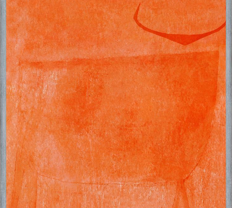 Cuadro Toro Naranja