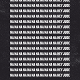 Canvas The Beatles - Na Na Na, Hey Jude Black