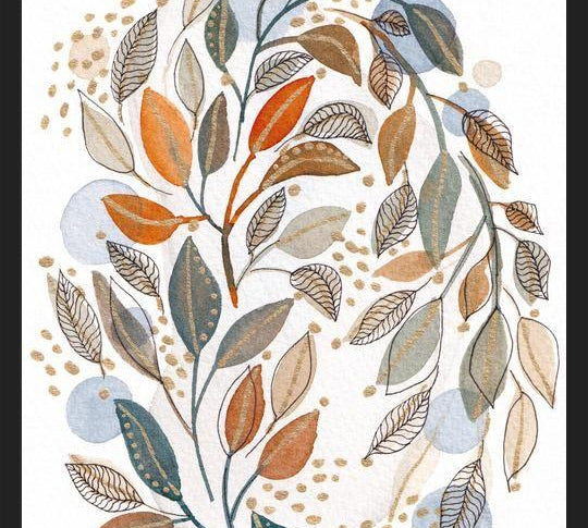 Cuadro Modern watercolor botanicals 4