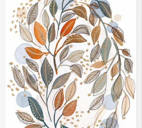 Cuadro Modern watercolor botanicals 4
