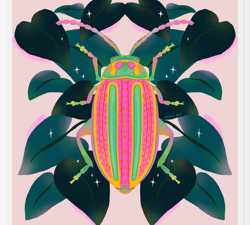 Cuadro Pink Bug