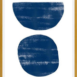 Cuadro Indigo scratched shape