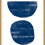 Cuadro Indigo scratched shape