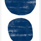 Cuadro Indigo scratched shape
