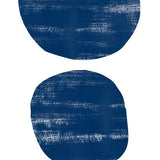 Canvas Indigo scratched shape
