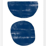 Cuadro Indigo scratched shape