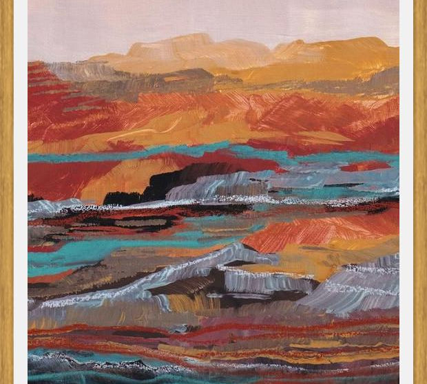 Cuadro Abstract Mineral Inspired Landscape 1