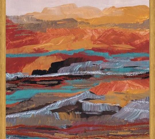Cuadro Abstract Mineral Inspired Landscape 1
