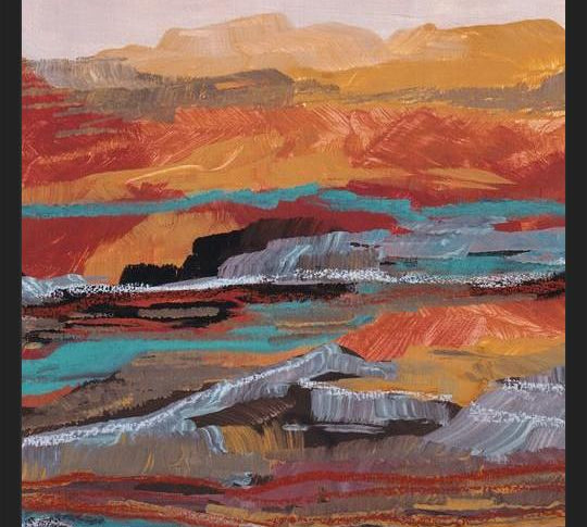 Cuadro Abstract Mineral Inspired Landscape 1