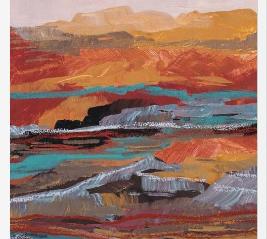 Cuadro Abstract Mineral Inspired Landscape 1