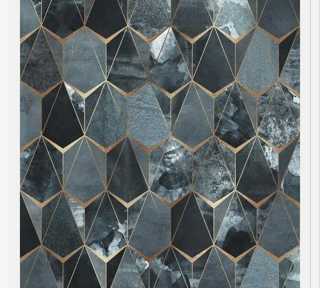 Cuadro Diamantes Turquesa