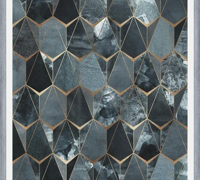 Cuadro Diamantes Turquesa