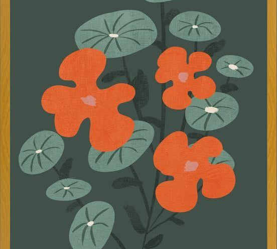 Cuadro Flowers In Green