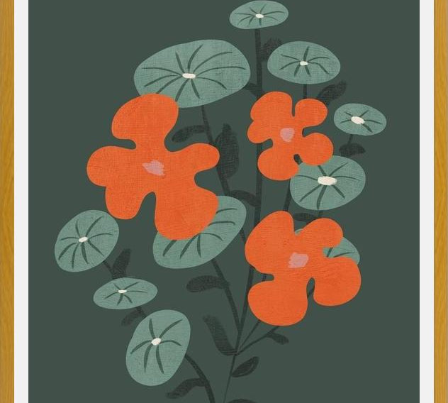Cuadro Flowers In Green