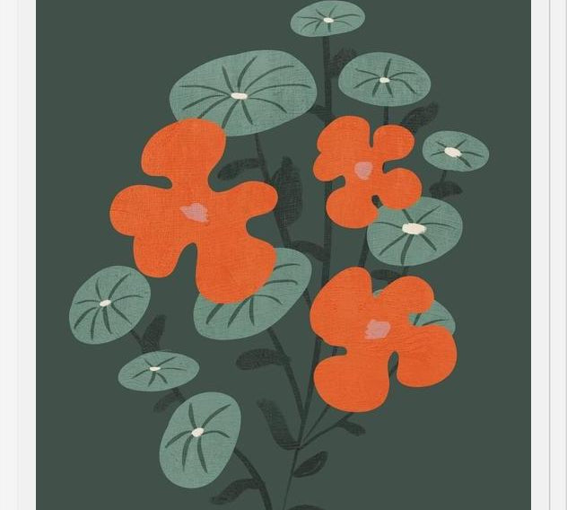 Cuadro Flowers In Green