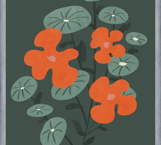 Cuadro Flowers In Green