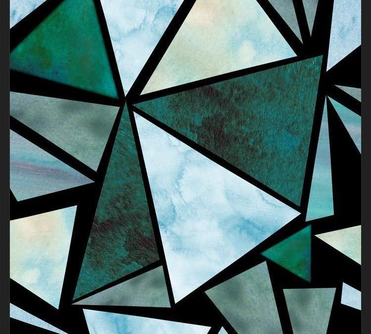 Cuadro Watercolor Triangles