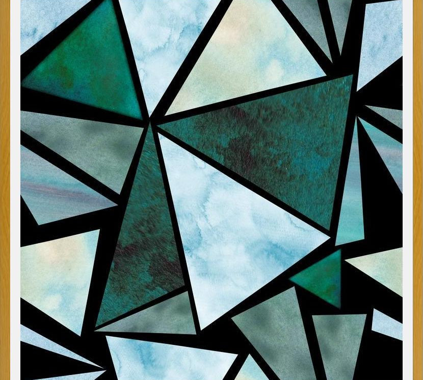 Cuadro Watercolor Triangles