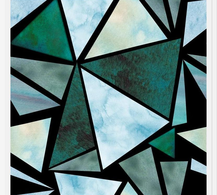 Cuadro Watercolor Triangles