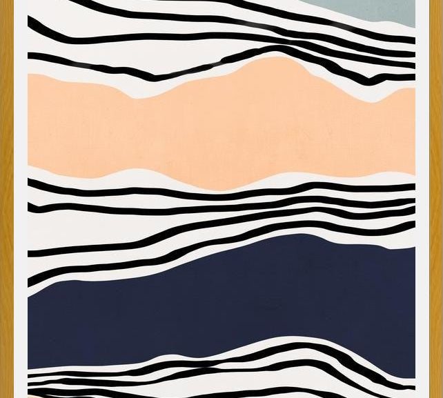 Cuadro Modern irregular Stripes 08