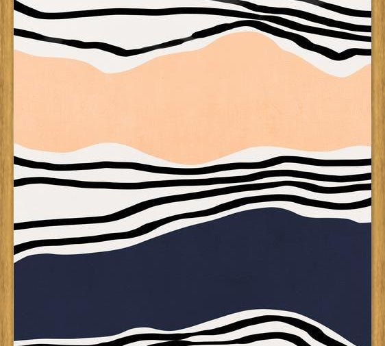 Cuadro Modern irregular Stripes 08