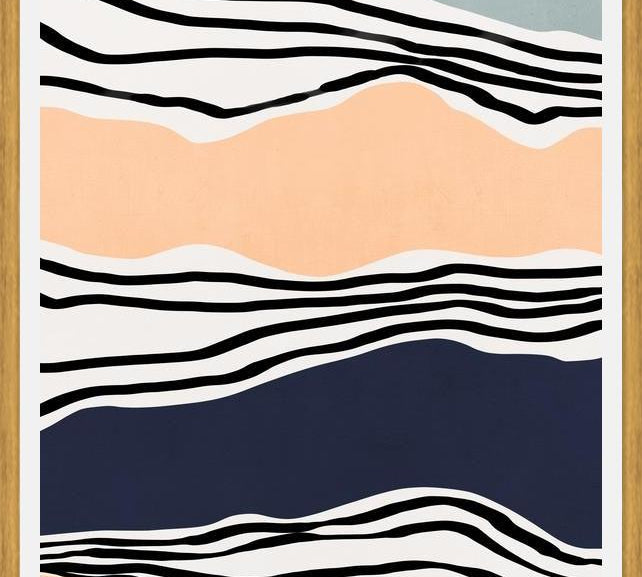 Cuadro Modern irregular Stripes 08
