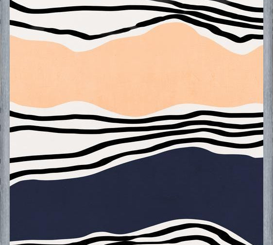 Cuadro Modern irregular Stripes 08