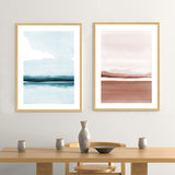 Set de Cuadros Watercolor Landscape