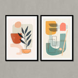 Set de Cuadros Abstract shapes