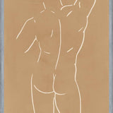 Cuadro Male body sketch - Camel